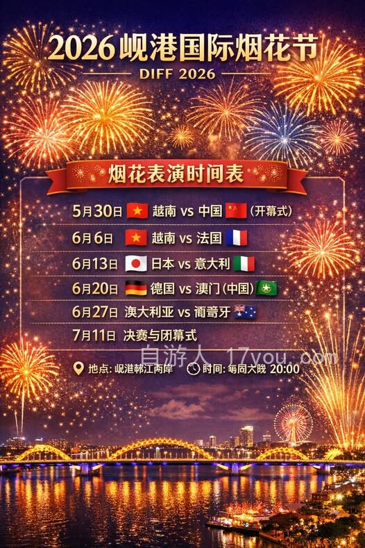 Featured image for 2026越南岘港国际烟花节全攻略